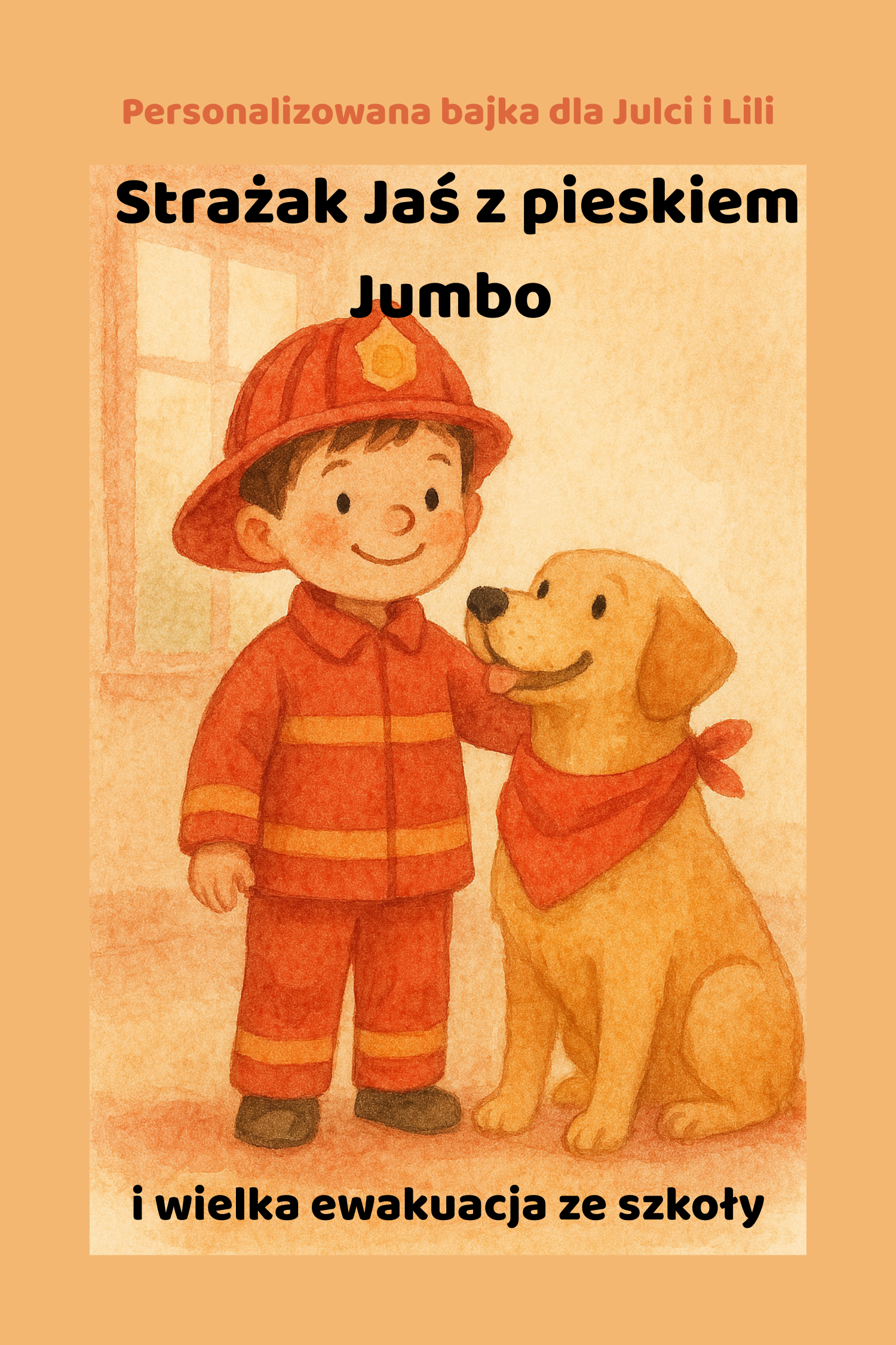 Strażak — okładka książeczki